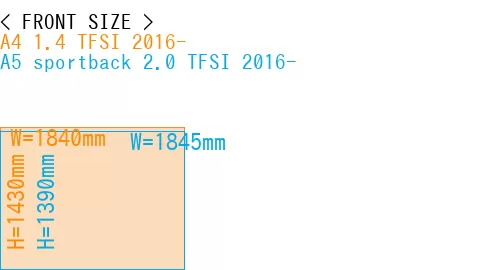 #A4 1.4 TFSI 2016- + A5 sportback 2.0 TFSI 2016-